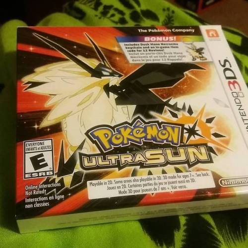Just bought Pokemon Ultra Sun #pokemon #pokemonultrasun #ultrasun