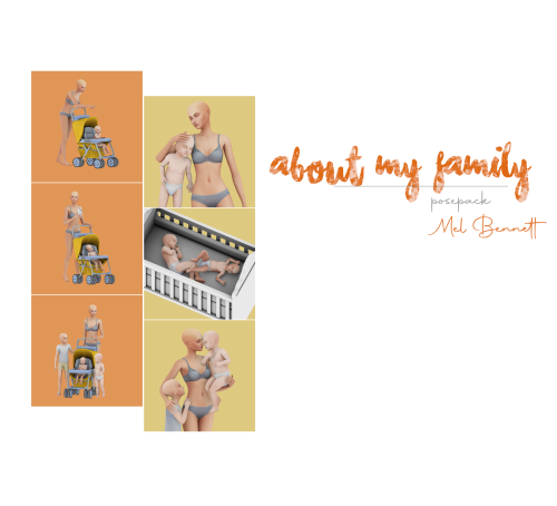  ABOUT MY FAMILY POSEPACK (Patreon Early Access)Info:4 couple poses2 group posesYou’ll need:Teleport