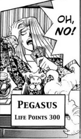 toonsandroses:Pegasus dramatically pretending to be bad at Dueling is hilarious and makes up for every ill he ever committed.  