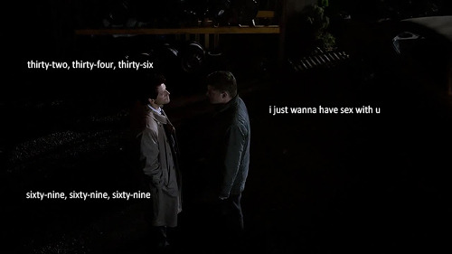 mishasminions:  REMEMBER THAT ONE TIME WHERE DEAN AND CAS STARED AT EACH OTHER FOR