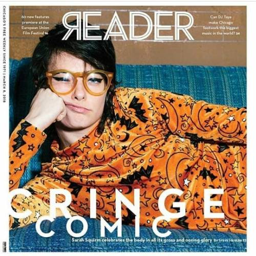 Look ma, my pictures on the cover! @sarahsquirm , photographed before her Empty Bottle performance b