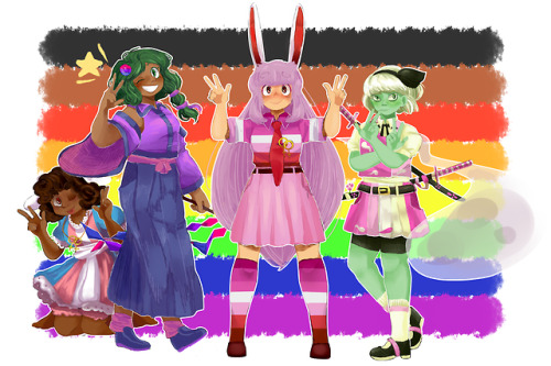 rnarchhare: rnarchhare: some fav touhous with headcanons i like for Pride Month! Happy Pride! I alre