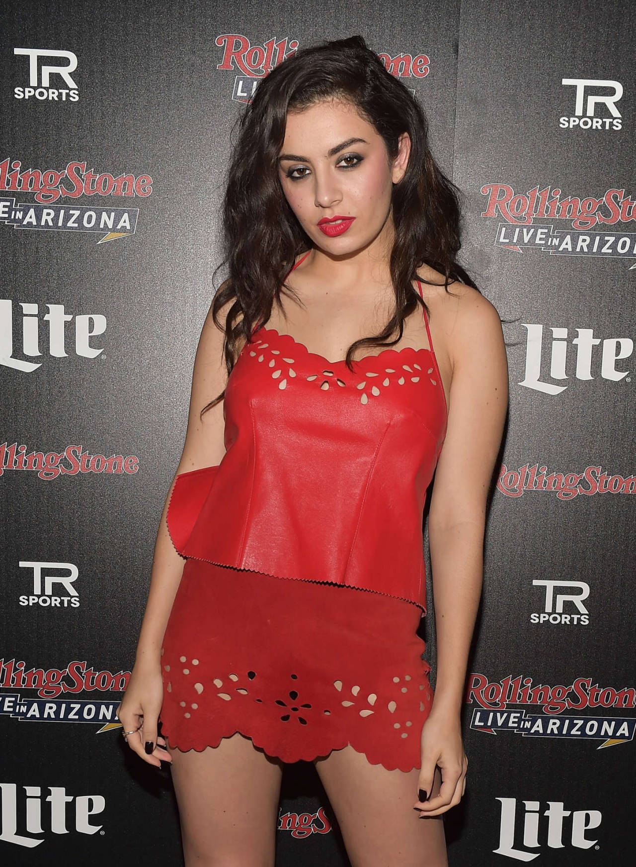 Charli XCX - Rolling Stone Live. ♥  Charli looking sexy in a red leather cami with