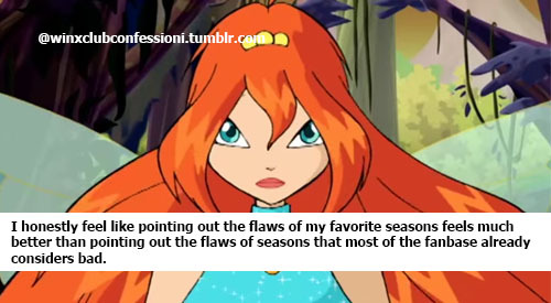I honestly feel like pointing out the flaws of my favorite seasons feels much better than pointing o
