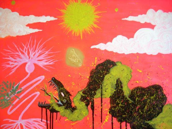 calebhunter420:  Suns burning the sky as holy neuron protects ganja weeds from the