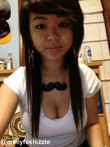 fuckyeahhsexyasians:  I wish my hair was longer :(Follow me on instagram: @mellyfoshizzle 