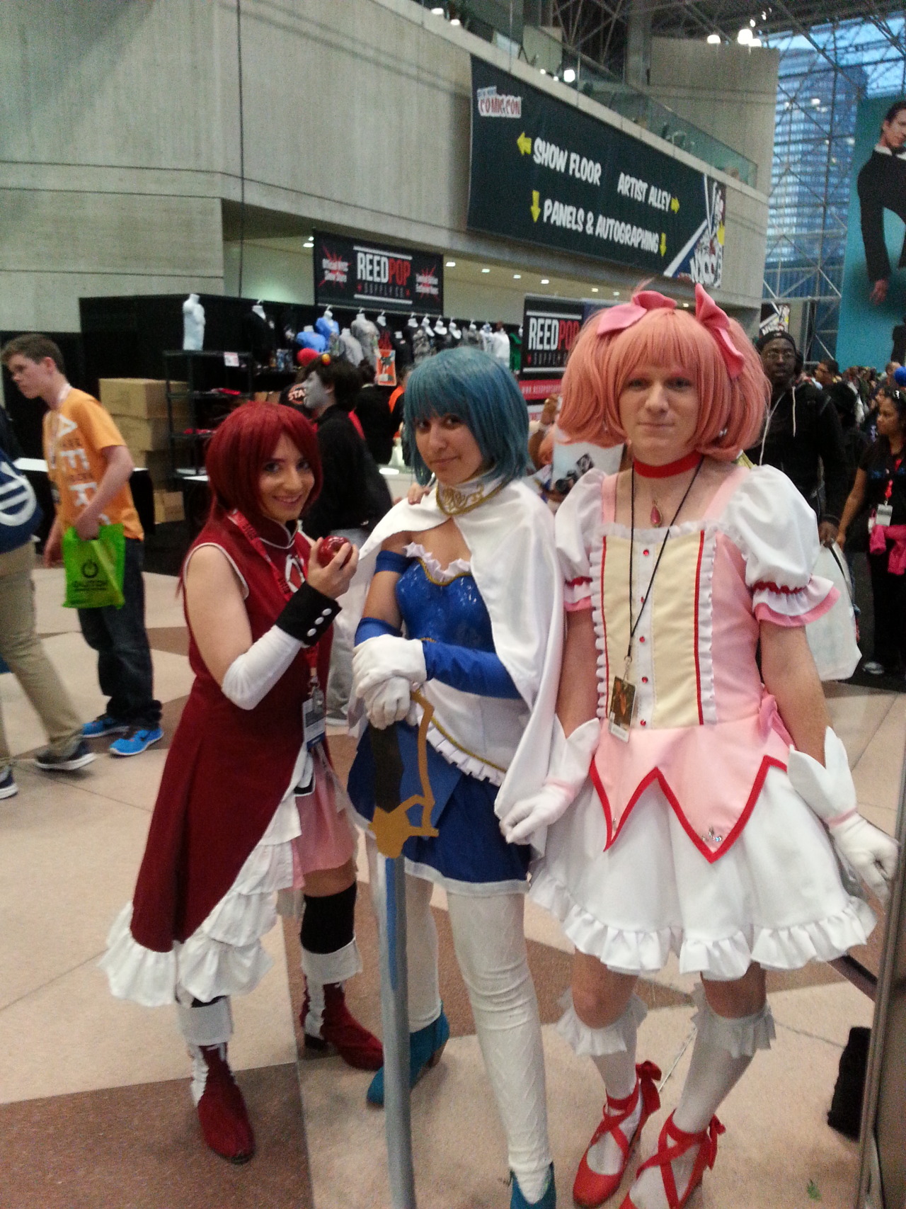 Some shots from Saturday of NYCC featuring our Puella Magi Madoka Magica group as
