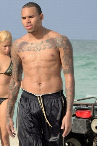 celebrtybulges:  Singer Chris Brown bulge compilation