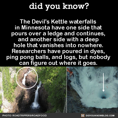 Sex s4ns1cal:  did-you-kno:  The Devil’s Kettle pictures