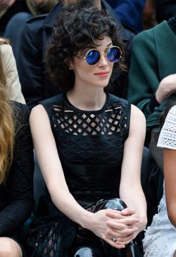 Mousekiewicz:  Annie Clark/St. Vincent Attends The Burberry Show At Lfw (Nothing