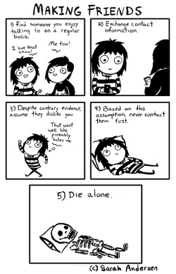 doronjosama:  Oh look a comic about my life! By Sarah Anderson! 