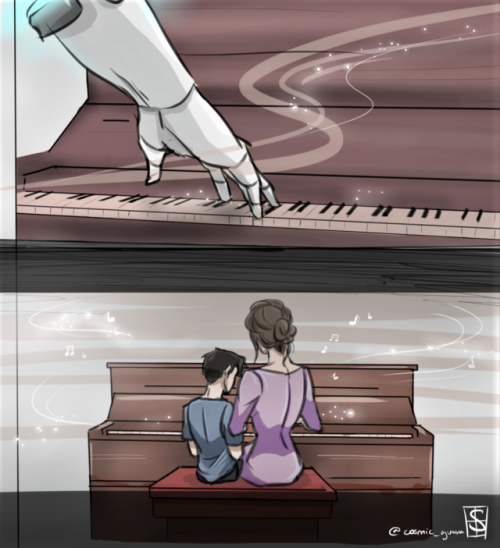 cosmicguava02:“She used to play all night.” Shiro used to play piano (before he lost his arm), and i