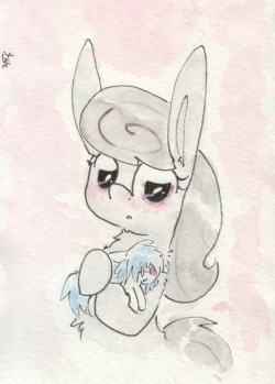 slightlyshade:It’s her favourite plushie, if you couldn’t tell! D’aww &lt;3