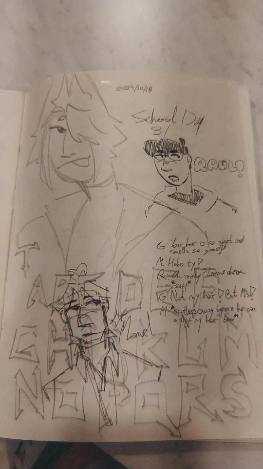 SCHOOL DAY 31 This One Was Pretty Funny Cuz I Basically One Drew One During One Period Lol Also Metallica