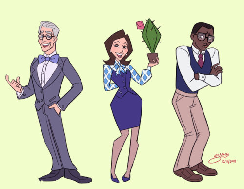 yamino:What if The Good Place was an animated show?  Here’s my take on Team Cockroach! I 