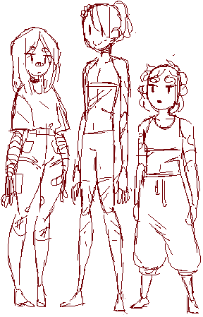 toxicgummy:  the meme teammine, @zonepan,and @overdetermined‘s  charas 