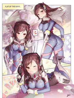 onodera-kosaki:D.VA | gio [pixiv]※Permission was granted by the artist to upload their work. &lt; |D’‘‘‘‘