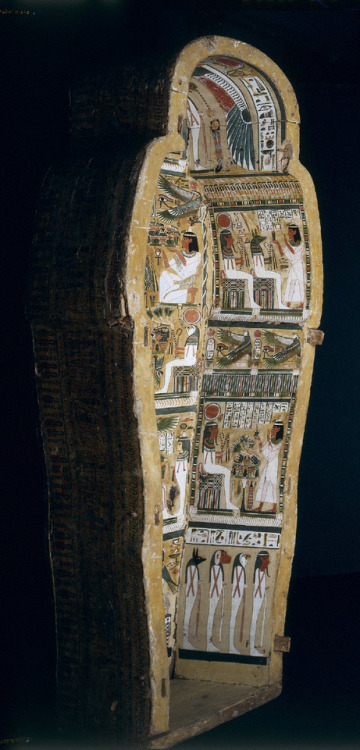 awesomepharoah: Wooden anthropoid coffin of Bakenmut, ca.1000-900 B.C.E, Third Intermediate Period