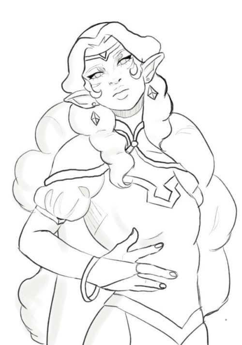 vld-keith: Allura doodle I may or may not color