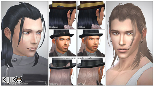 Minor UpdateFixed meshes for hats of the follwing hairstyles :  Nightingale TS4 editionNighting