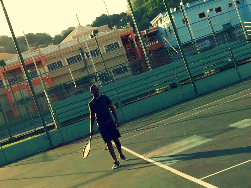 tennis today with the guys 