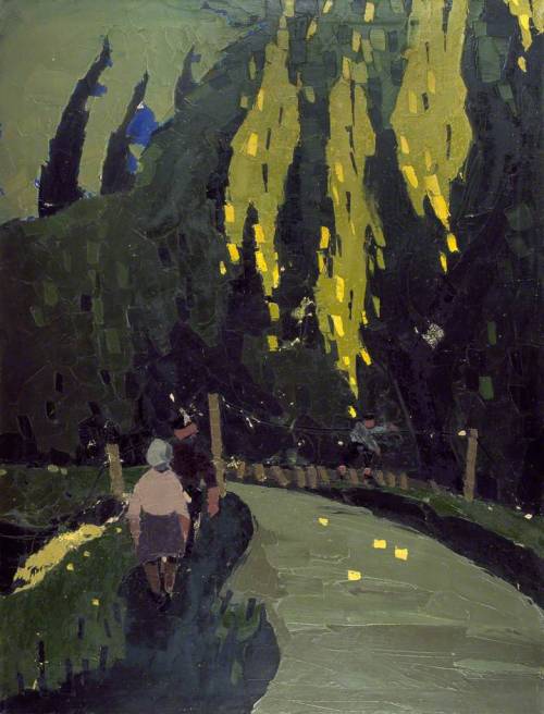 Kyffin Williams - Allt Corn Yd, Llanddona   Kyffin Williams - Nant Ffrancon from Llandegfan - 1960 K