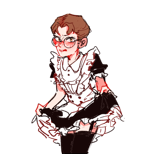 Quickie doodle of maid Freddy….. I should just make an askblog for him at this point kdkgkg i