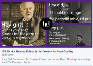 georgetakei:  Hey girl, I feel your body electric.  Find out why GE Thinks Thomas Edison is as dreamy as Ryan Gosling: http://ohmyyy.gt/gapXbO 