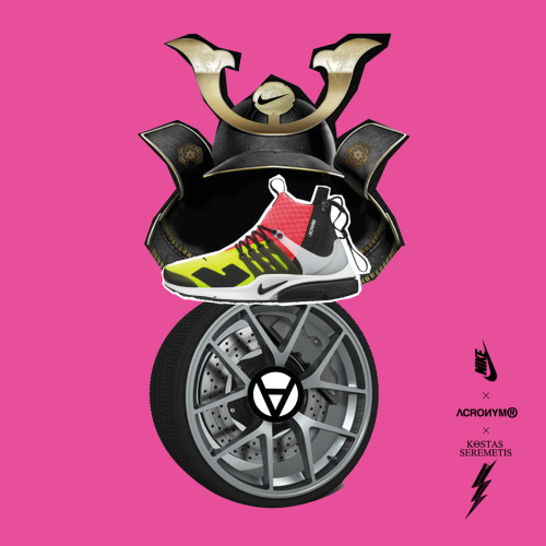 Nike® Air Presto Mid / Acronym®Artwork: Kostas SeremetisMore sneakers here.