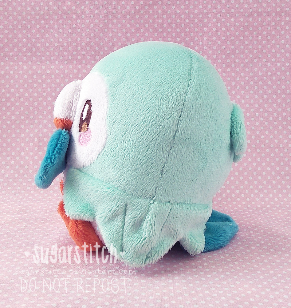 Sugarstitch Studio Regular And Shiny Rowlet Custom Plush