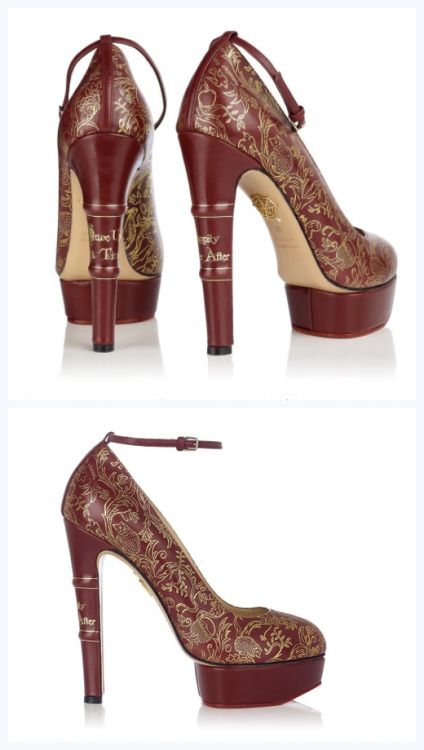 squidintheteapot: sand-lily: arsenicinshell: Matilda by Charlotte Olympia BOOK SHOES?? I WANT BOOK S
