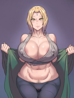 metalowlstuff: Tsunade sama :3  no fix https://www.patreon.com/Owlnest 