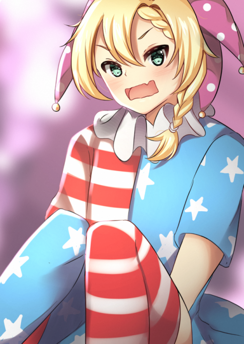 Pizza as a clown and on skirt&hellip; Clownpiece (from Touhou) was the first one that came into my m