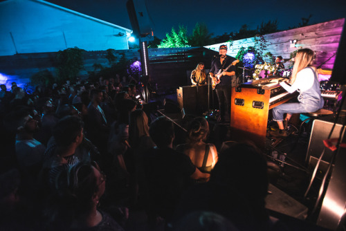 Phosphorescent plays an intimate outdoor show at the Open Air series at the event space 99 Scott in 