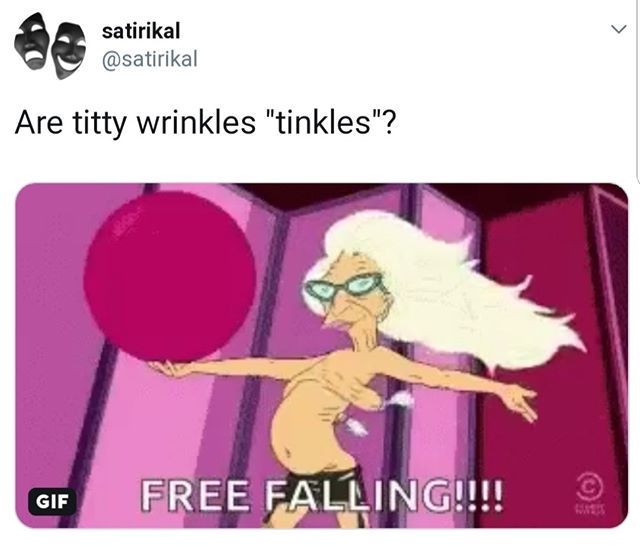 Are titty wrinkles “tinkles”?
posted on Instagram - https://www.instagram.com/p/B0FhBKDgBxF/