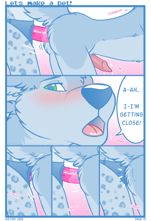 furry-sex-slave:  kanakusc:furryredfox:  Let’s make a bet by Etuix. Part 2 and animated gif :3   Part 2   I need to get a strap on to use on my hubby