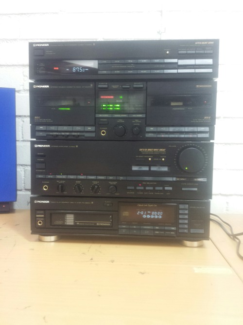 Pioneer Stereo Stack, 1998. Pioneer A-X540 Stereo Amplifier - Pioneer PD-X950M Compact Disc Changer 