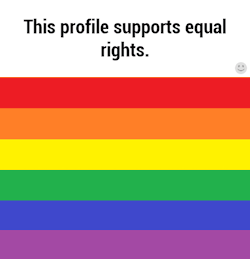 jessicajanepink: sadlildarling: Reblog if you support equal rights because I do 💕 I support equal rights for EVERYONE! 