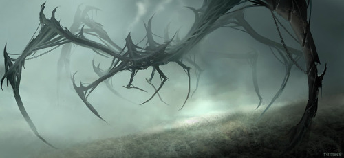 c0ry-c0nvoluted:  More cool stuff from this dude –>>   ramsesmelendeze Alien invasions and big ass spiders an’ shit. -cc