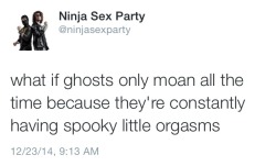 daddyspinkhairedprincess:Omg ghost sex is real @insatiablegarbage 