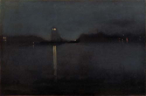 drawpaintprint:James Abbott McNeill Whistler: Nocturne (ca. 1870-1877)