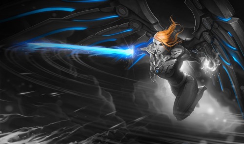 Porn photo Monochromatic Splash Art: Aether Wing Kayle