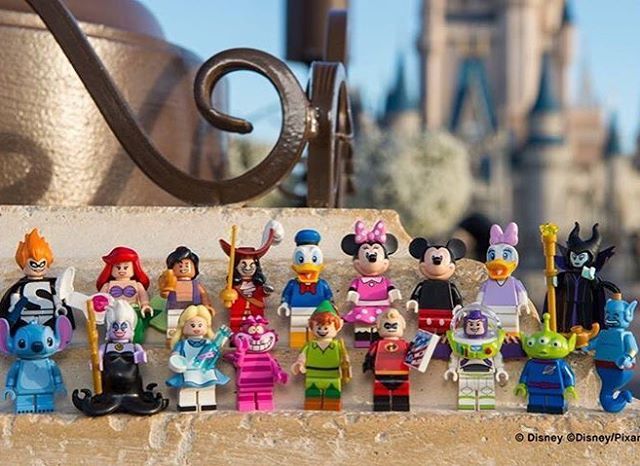 These @lego mini figures are everything! Available May 2016! 💜 #Lego #Disney #mickeymouse #nerdythings