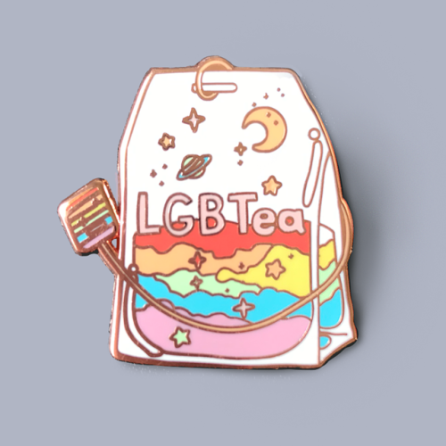 magicalshopping: ♡ LGBTea Enamel Pin - Link in the source! ♡