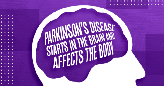 Parkinson's disease starts in the brain and affects the body