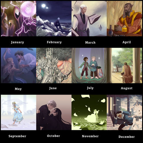 Art of 2018!All but one of these (Except September) was taken from my instagram! So I actually manag