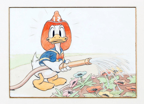 brianmichaelbendis:  “Fire Chief,” an original Donald Duck strip by Hank Porter from Good Housekeeping magazine, 1940. 
