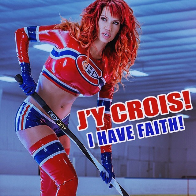 biancabeauchamp:  MOI, J'Y CROIS! I HAVE FAITH! #gohabsgo #playoffs #canadiens #win