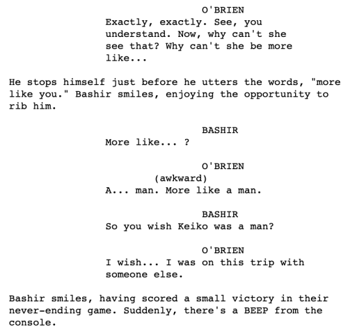garakshowhole:i have to say i really didn’t expect this scene to get even worse in the script