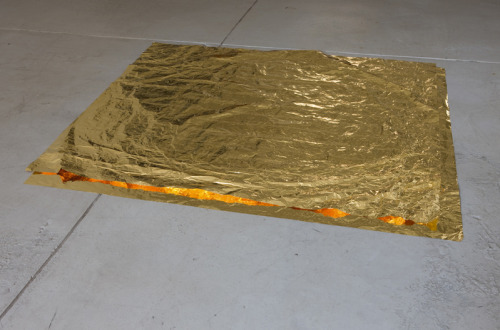 Roni Horn, Paired Gold Mats, for Ross and Felix, 1994–95